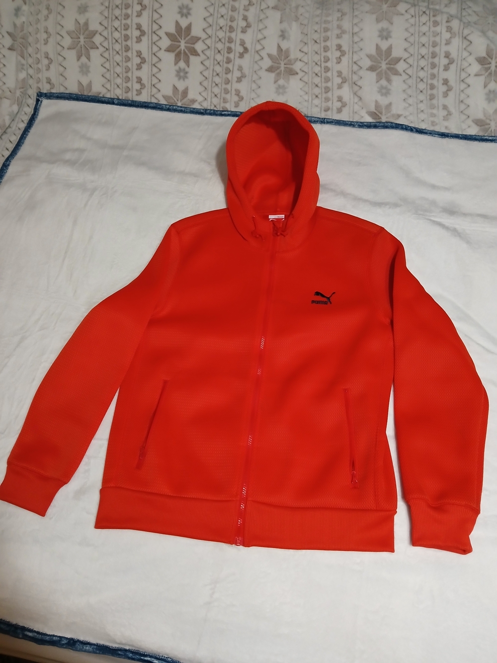 Puma Men’s Red Hooded Zip Jacket